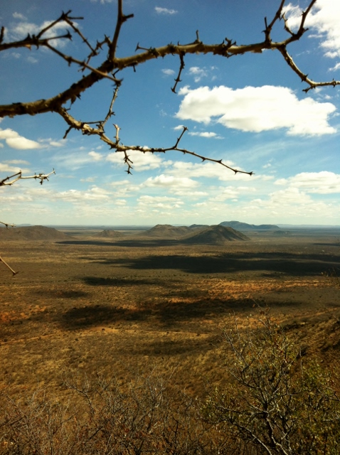 Landscape view of Madikwe game reserve from Tschwene west hill